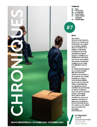 Couverture du magazine Chroniques 7